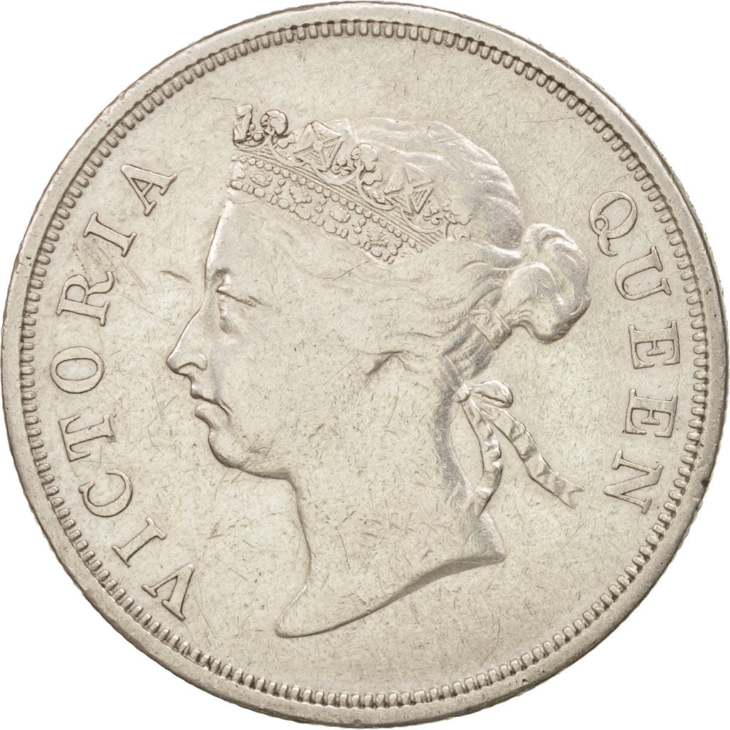 Straits Settlements, Victoria, 50 Cents, 1899, VF(30-35), Silver, KM:13