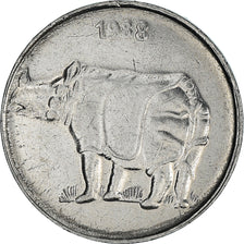 Coin, INDIA-REPUBLIC, 25 Paise, 1988, AU(50-53), Copper-nickel, KM:49.1