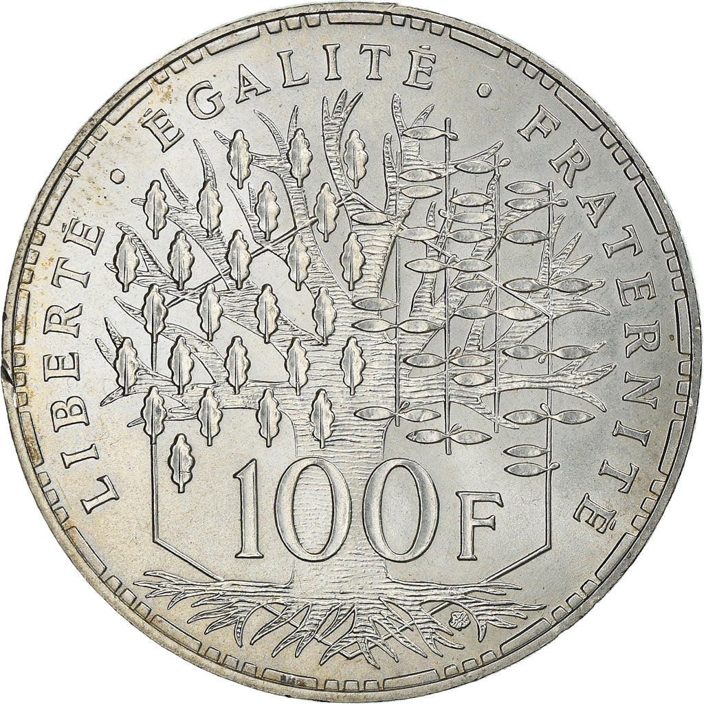 Coin, France, Panthéon, 100 Francs, 1982, Paris, AU(55-58), Silver, KM:951.1