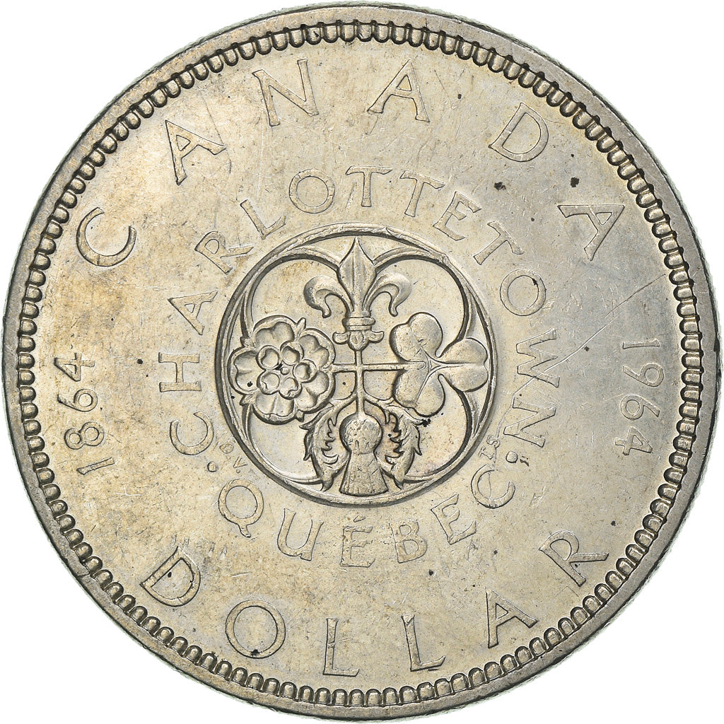Coin, Canada, Elizabeth II, Dollar, 1964, Royal Canadian Mint, Ottawa