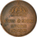 Coin, Sweden, Gustaf VI, 2 Öre, 1966, EF(40-45), Bronze, KM:821