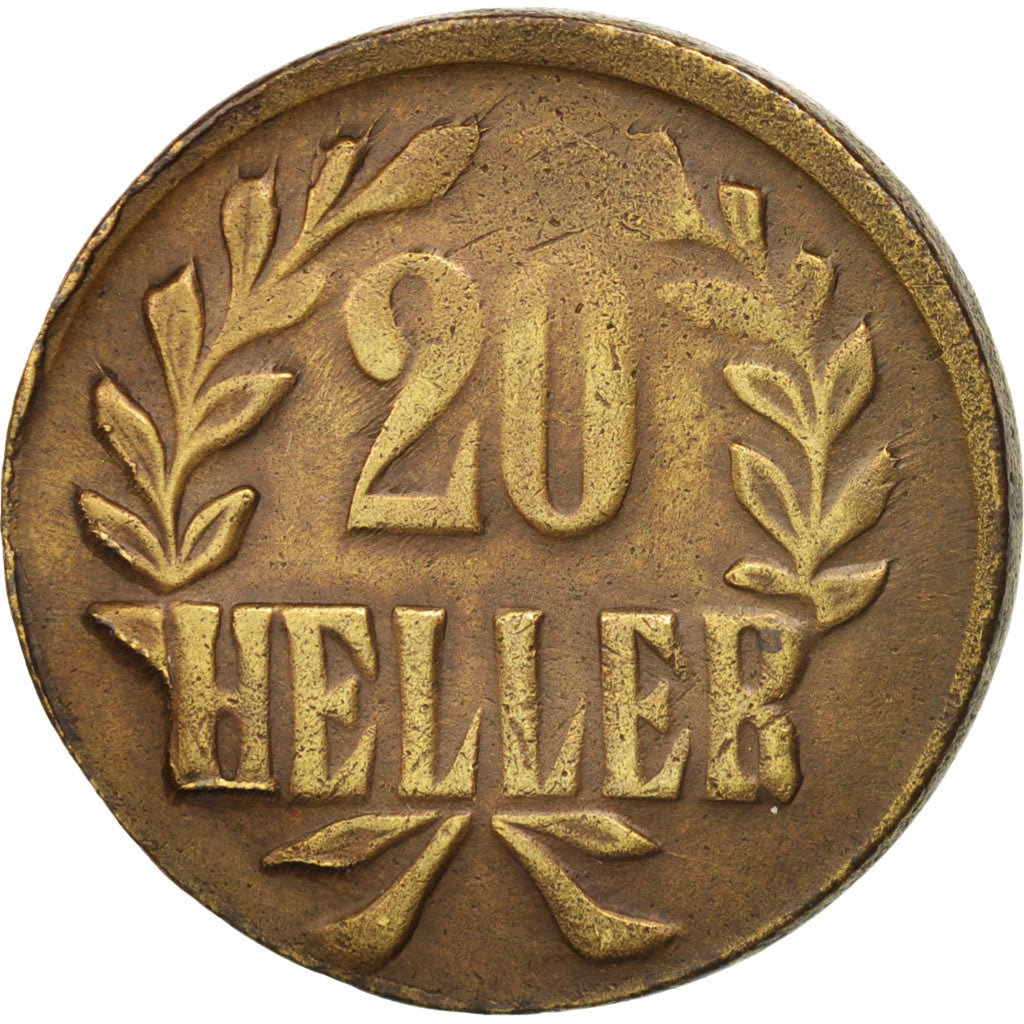 GERMAN EAST AFRICA, Wihelm II, 20 Heller, 1916, Tabora, TTB+, Brass, KM:15a