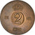 Moeda, Suécia, Gustaf VI, 2 Öre, 1968, AU(55-58), Bronze, KM:821