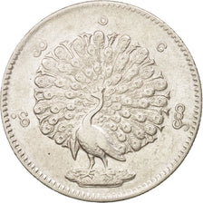 Myanmar, Kyat, Rupee, 1852, AU(50-53), Silver, KM:10