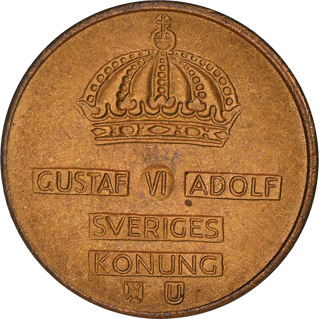 Monnaie, Suède, Gustaf VI, 2 Öre, 1971, TTB+, Bronze, KM:821