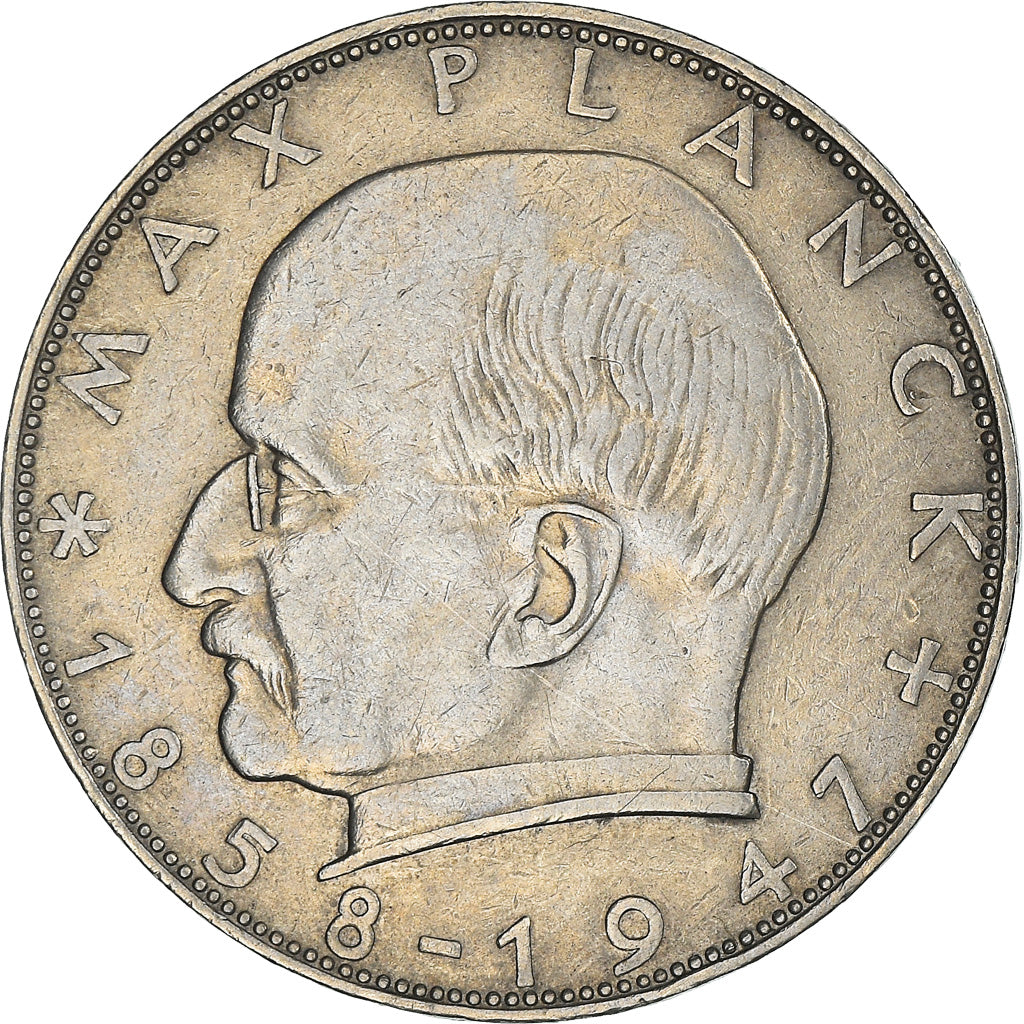 Monnaie, République fédérale allemande, 2 Mark, 1957, Karlsruhe, TTB