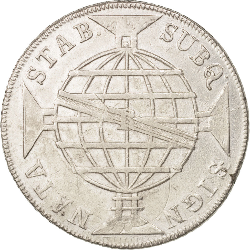 Brasile, 960 Reis, 1816, Rio de Janeiro, BB, Argento, KM:307.3