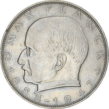 Coin, GERMANY - FEDERAL REPUBLIC, 2 Mark, 1960, Karlsruhe, EF(40-45)