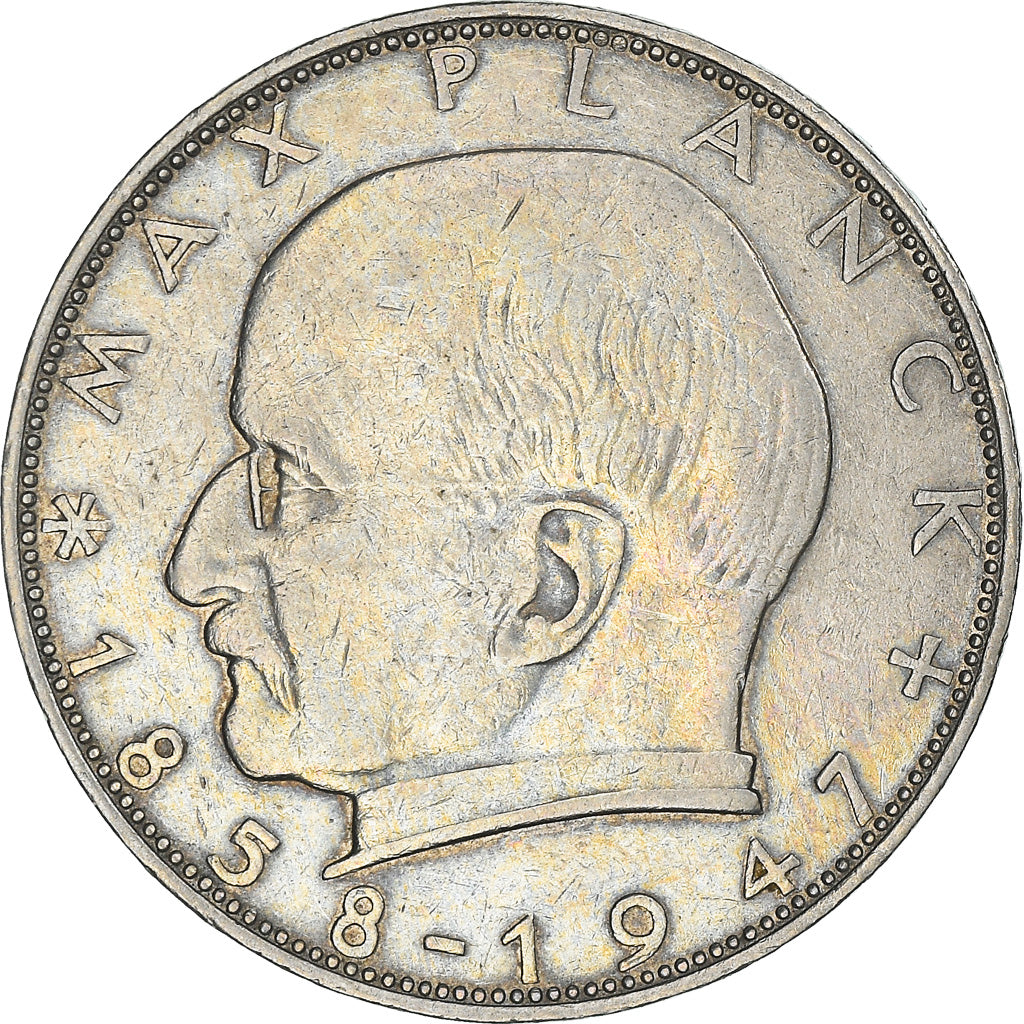 Coin, GERMANY - FEDERAL REPUBLIC, 2 Mark, 1960, Hamburg, EF(40-45)