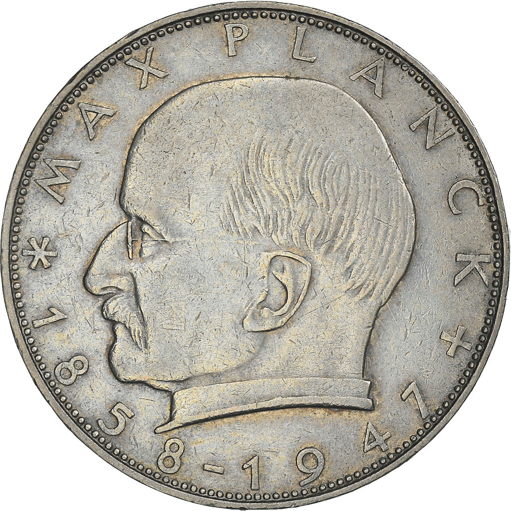 Coin, GERMANY - FEDERAL REPUBLIC, 2 Mark, 1962, Karlsruhe, EF(40-45)