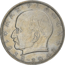 Moneda, ALEMANIA - REPÚBLICA FEDERAL, 2 Mark, 1964, Stuttgart, MBC, Cobre -