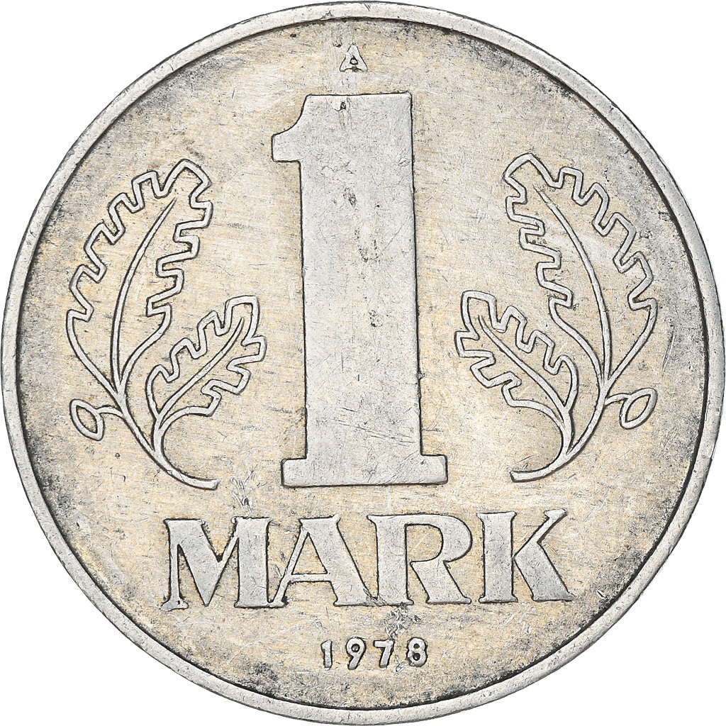 Moneda, REPÚBLICA DEMOCRÁTICA ALEMANA, Mark, 1978, Berlin, BC+, Aluminio