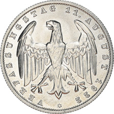 Coin, GERMANY, WEIMAR REPUBLIC, 3 Mark, 1922, Berlin, AU(55-58), Aluminum, KM:28