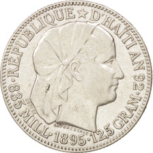 Haiti, 50 Centimes, 1895, Paris, BB+, Argento, KM:47