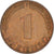 Moneta, GERMANIA - REPUBBLICA FEDERALE, Pfennig, 1950, Stuttgart, BB, Acciaio