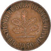 Münze, Bundesrepublik Deutschland, Pfennig, 1950, Munich, SS, Copper Plated