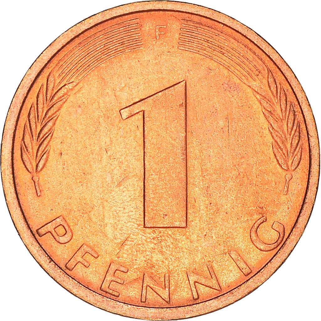 Monnaie, République fédérale allemande, Pfennig, 1974, Stuttgart, TB+, Copper
