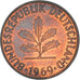 Coin, GERMANY - FEDERAL REPUBLIC, 2 Pfennig, 1969, Stuttgart, EF(40-45), Copper
