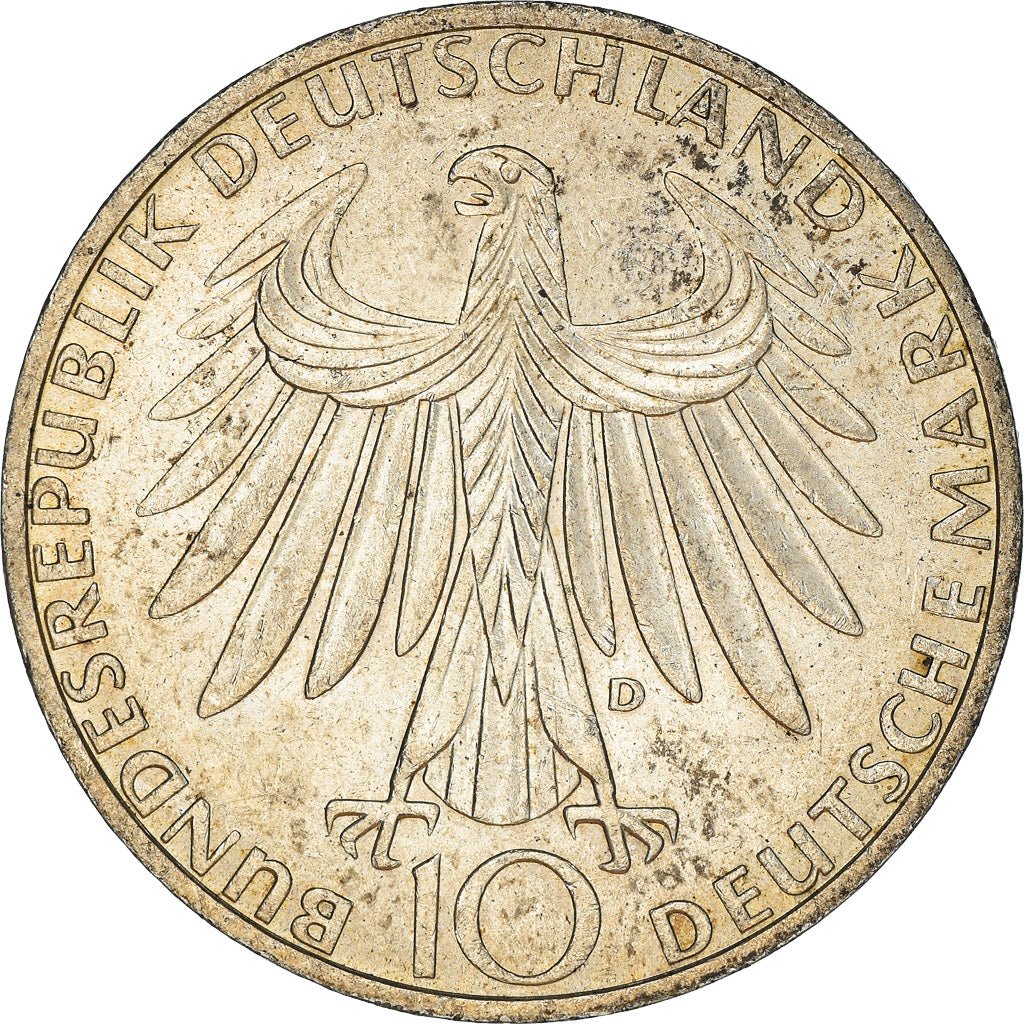 Moneta, Niemcy - RFN, 10 Mark, 1972, Munich, EF(40-45), Srebro, KM:132