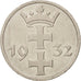 DANZIG, Gulden, 1932, EF(40-45), Nickel, KM:154