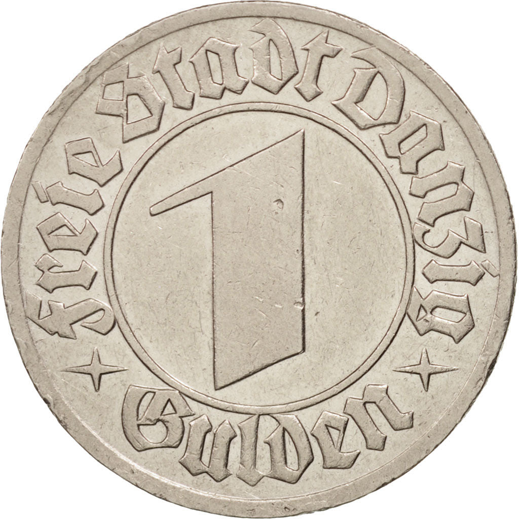 DANZIG, Gulden, 1932, EF(40-45), Nickel, KM:154