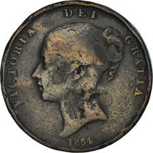 Coin, Great Britain, Victoria, Penny, 1854, VF(20-25), Copper, KM:739