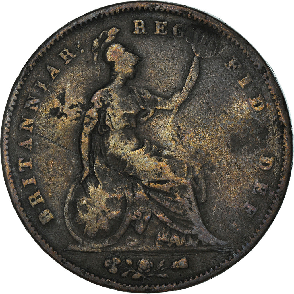 Coin, Great Britain, Victoria, Penny, 1854, VF(20-25), Copper, KM:739