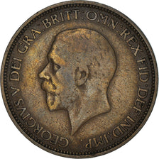 Coin, Great Britain, George V, 1/2 Penny, 1933, VF(20-25), Bronze, KM:837