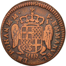 MALTA, ORDER OF, Emmanuel de Rohan, Tari, 1786, VF(30-35), Copper, KM:331.3