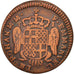 MALTA, ORDER OF, Emmanuel de Rohan, Tari, 1786, VF(30-35), Copper, KM:331.3