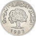 Moneta, Tunisia, 5 Millim, 1983, BB+, Alluminio, KM:282