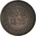 Coin, Morocco, 'Abd al-Aziz, 5 Mazunas, 1902, Birmingham, EF(40-45), Bronze
