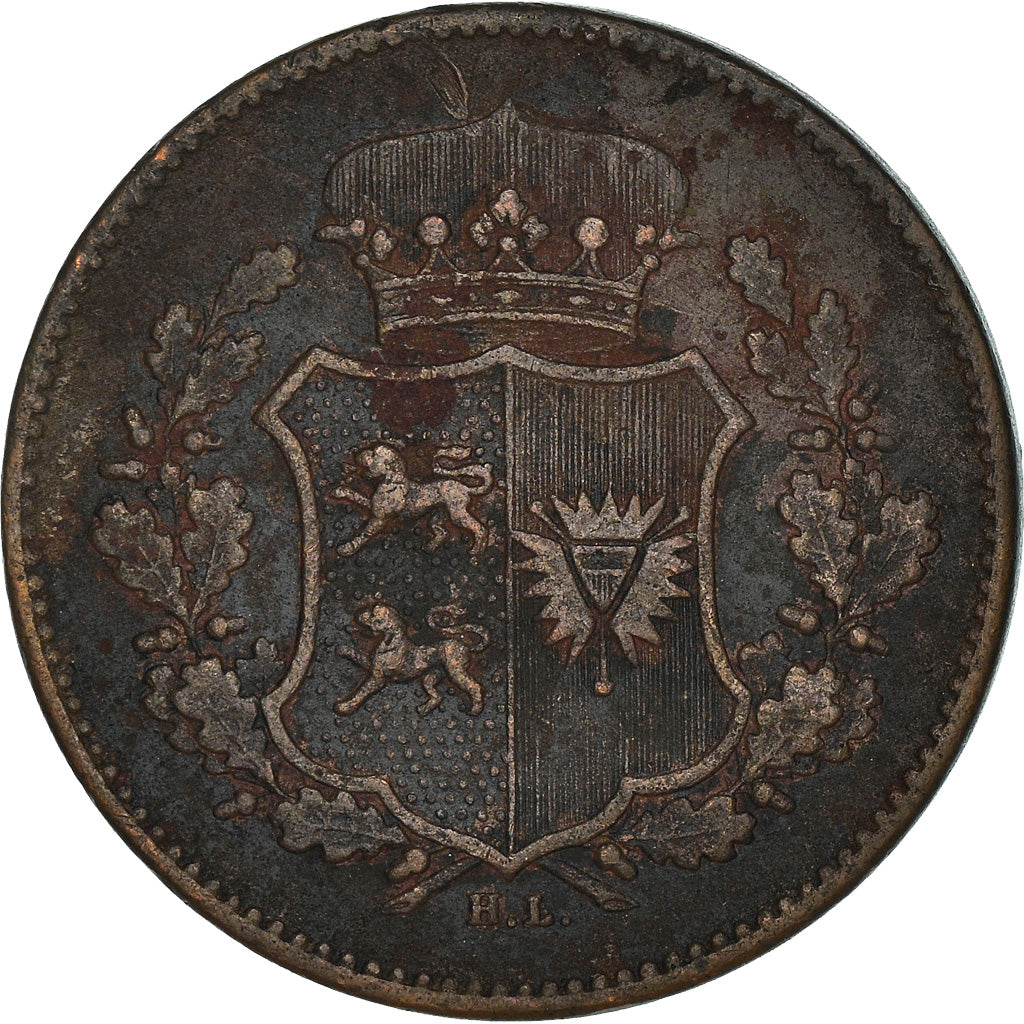Coin, German States, SCHLESWIG-HOLSTEIN, Sechsling, 1851, EF(40-45), Copper
