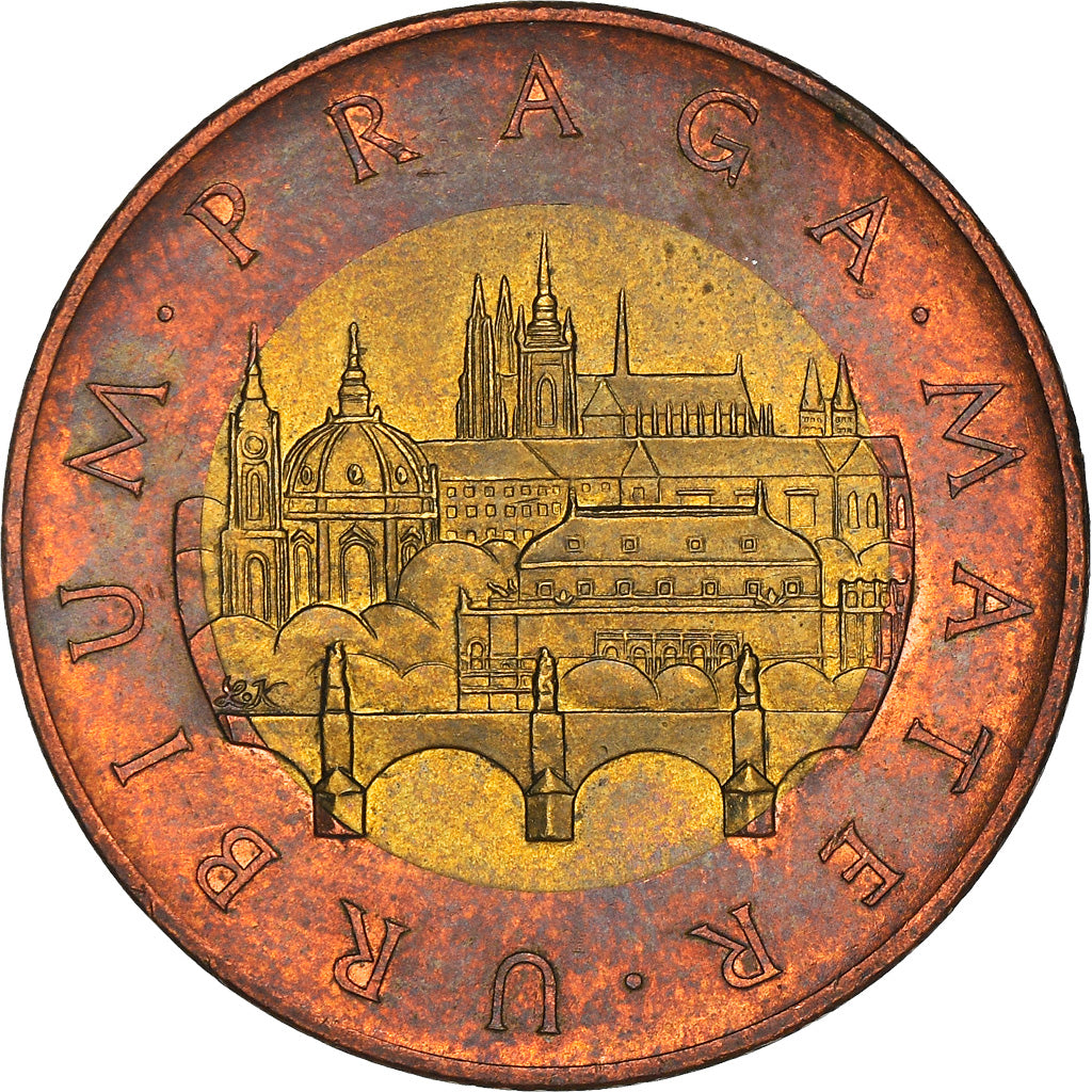 Moneda, República Checa, 50 Korun, 2017, MBC, Bimétallique : centre en acier