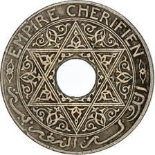 Moeda, Marrocos, Yusuf, 25 Centimes, undated (1921), bi-Bariz, Paris, VF(30-35)