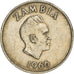 Coin, Zambia, 6 Pence, 1966, British Royal Mint, EF(40-45), Copper-Nickel-Zinc