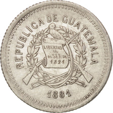 Guatemala, 5 Centavos, 1881, EF(40-45), Silver, KM:203