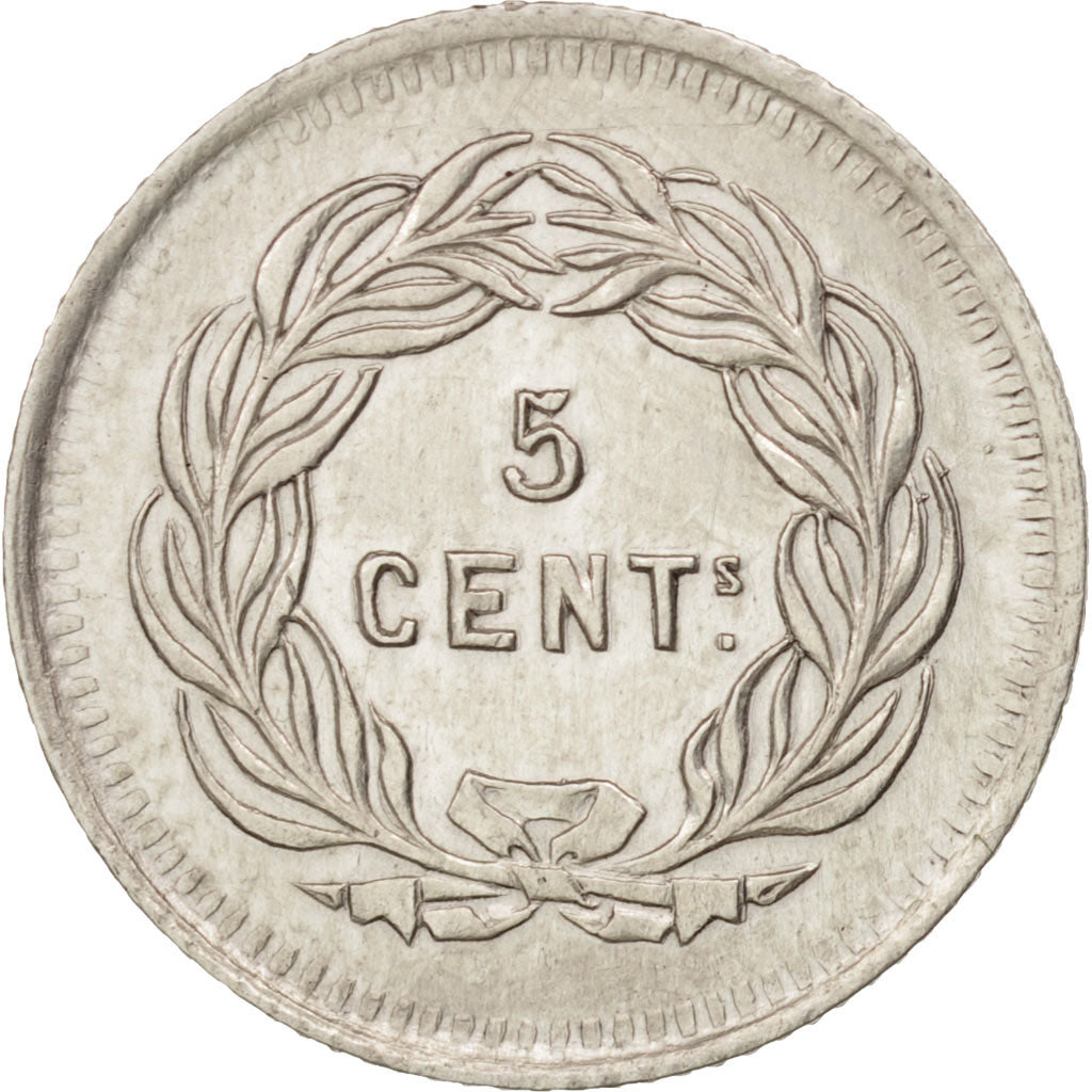 Guatemala, 5 Centavos, 1881, EF(40-45), Silver, KM:203