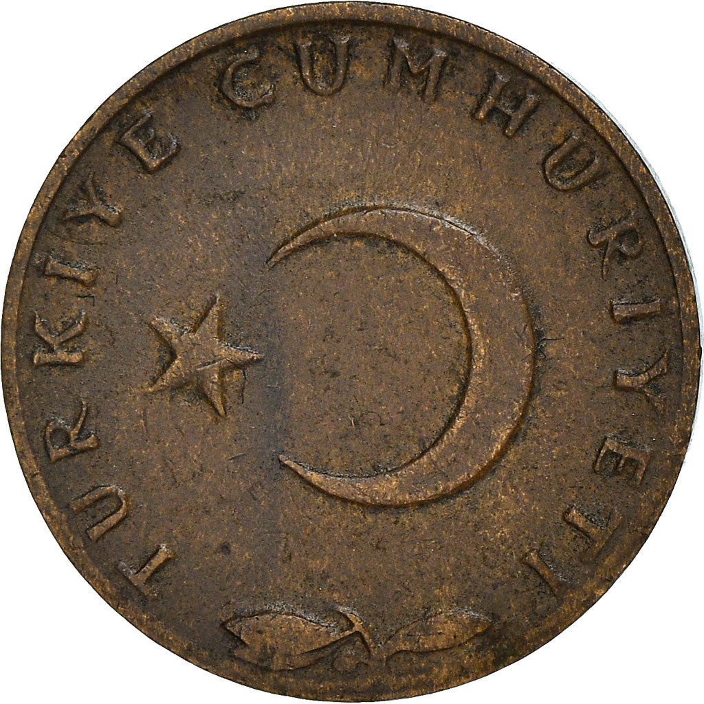 Moneta, Turchia, 5 Kurus, 1966, BB, Bronzo, KM:890.1