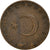 Moneta, Turcja, 5 Kurus, 1966, EF(40-45), Brązowy, KM:890.1