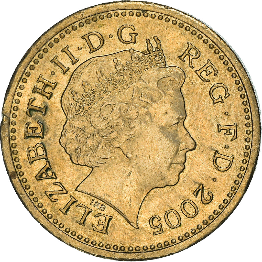 Coin, Great Britain, Elizabeth II, Pound, 2005, British Royal Mint, EF(40-45)
