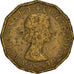 Moneda, Gran Bretaña, Elizabeth II, 3 Pence, 1959, BC+, Níquel - latón