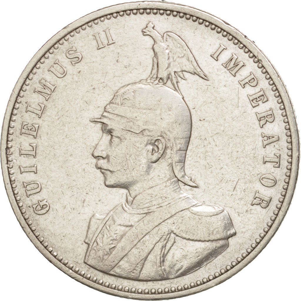 GERMAN EAST AFRICA, Wihelm II, Rupie, 1891, TTB, Argent, KM:2