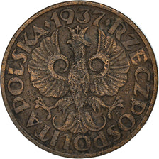 Coin, Poland, 2 Grosze, 1937, Warsaw, EF(40-45), Bronze, KM:9a