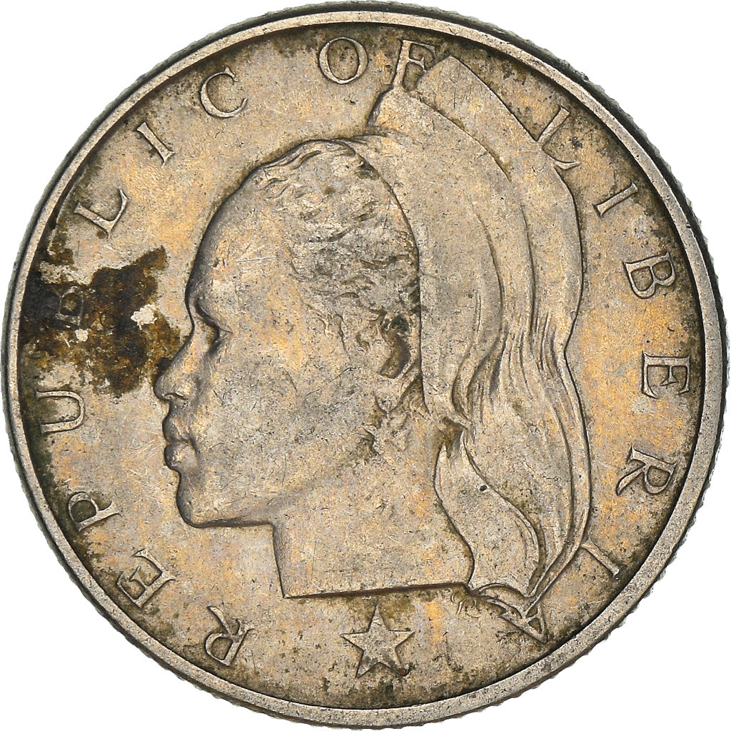 Coin, Liberia, 25 Cents, 1968, VF(20-25), Copper-nickel, KM:16a.2