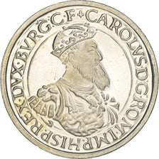 Coin, Belgium, 5 Ecu, 1987, AU(55-58), Silver, KM:166