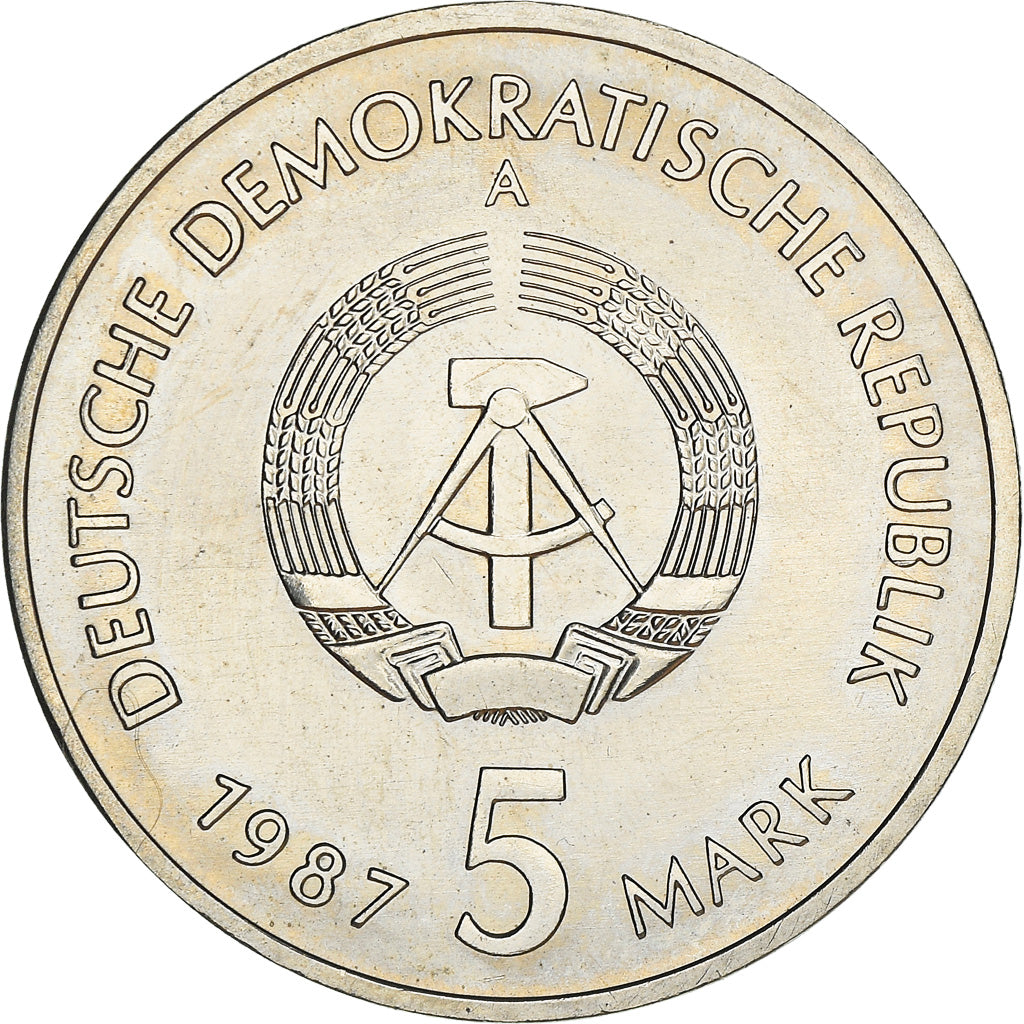 Monnaie, GERMAN-DEMOCRATIC REPUBLIC, 5 Mark, 1987, Berlin, SPL