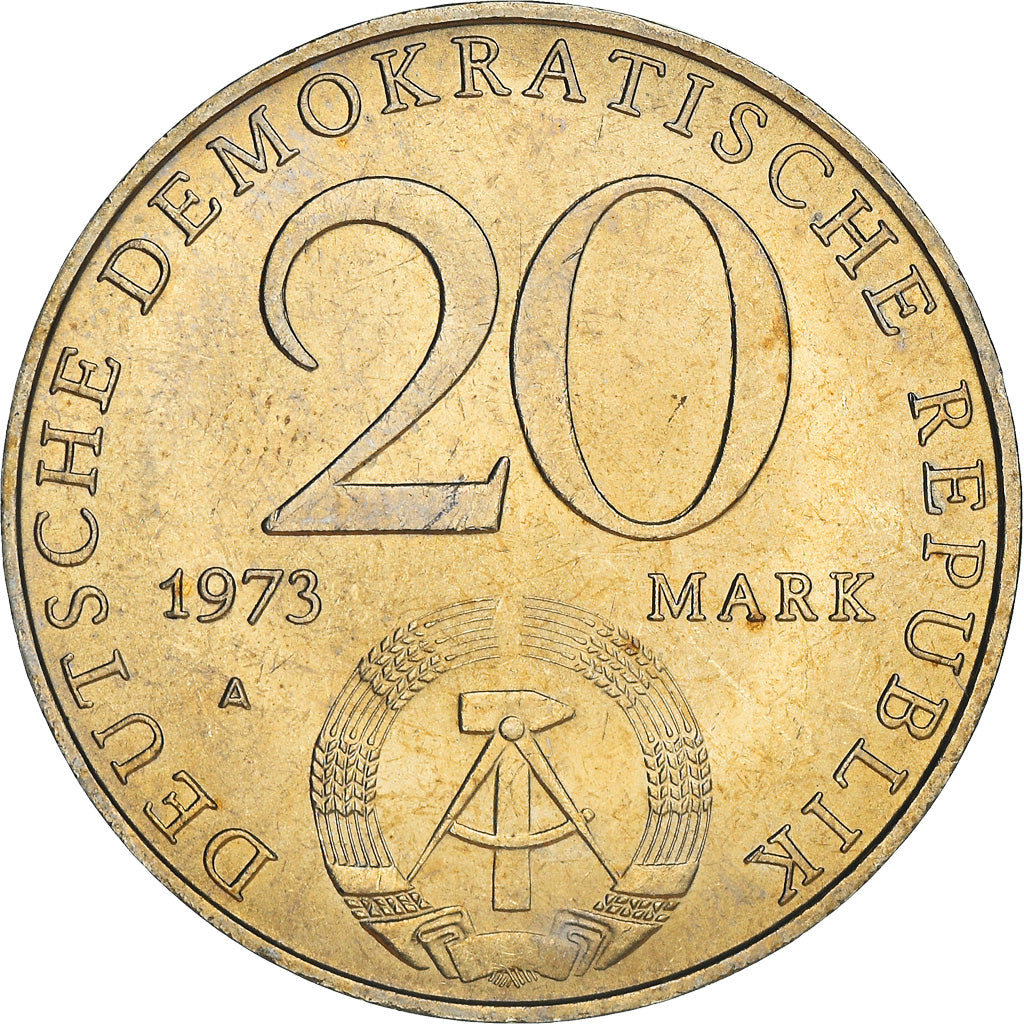 Coin, GERMAN-DEMOCRATIC REPUBLIC, 20 Mark, 1973, Berlin, Otto Grotewohl