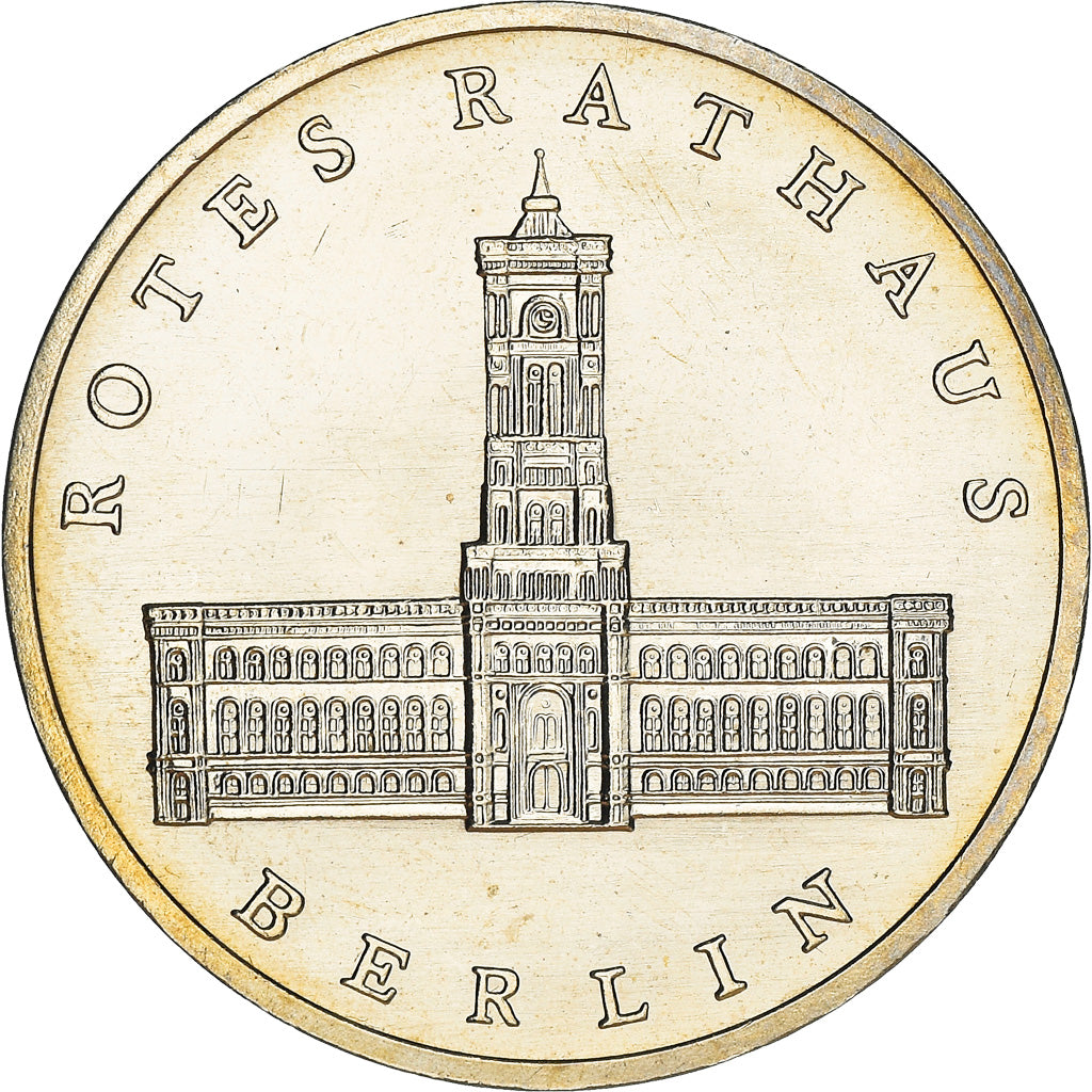 Coin, GERMAN-DEMOCRATIC REPUBLIC, 5 Mark, 1987, Berlin, AU(55-58)