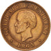 Münze, Haiti, 10 Centimes, 1863, SS, Bronze, KM:40